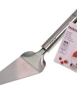 FACKELMANN 40425 Ovalgriff Tortenheber | Spülmaschinengeeignet, Edelstahl, 260mm