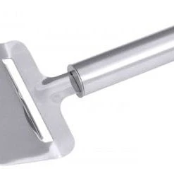 Contacto 5x Käsehobel Serie POLARIS, Mit Seidenmatt Poliertem Griff Aus Edelstahl 18/10, Hobel Aus