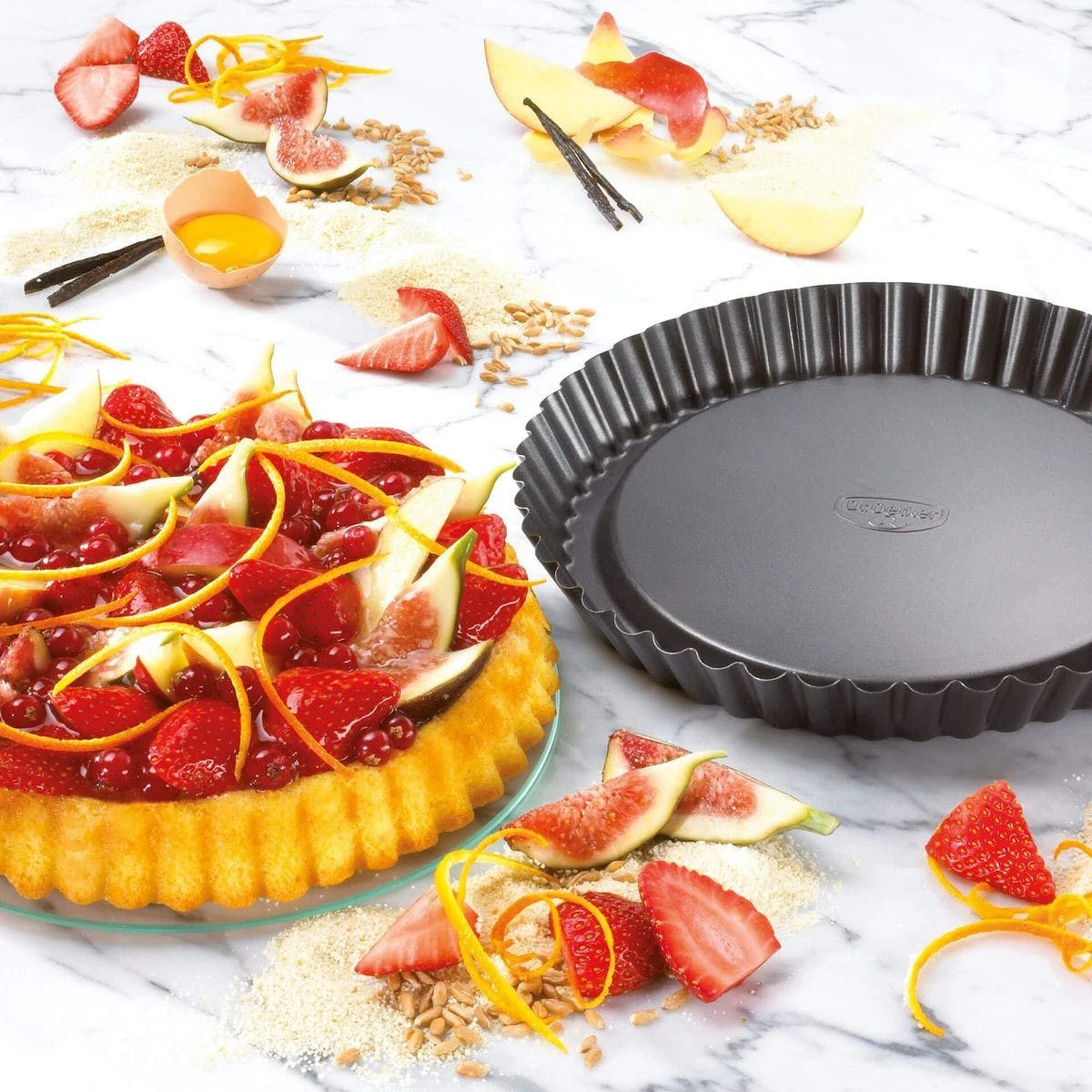 Null Dr. Oetker Obstkuchenform Tortenboden Backform Tarteform Quicheform 22cm Schwarz 6 Null Dr. Oetker Obstkuchenform Tortenboden Backform Tarteform Quicheform 22cm Schwarz – Bild 6