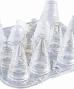 Esmeyer 1 X SCHNEIDER Tüllenkassetten-Set Aus Polykarbonat, Transparent Ø 1, 2, 3, 5, 7, 9, 13, 15 Mm