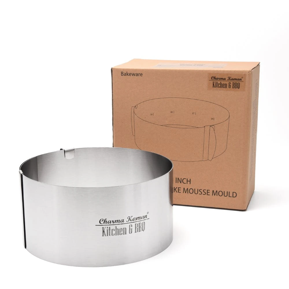 Null Charma Kaman Premium Verstellbarer Kuchenring/Kuchenrahmen Ø 16-33cm 1 Null Charma Kaman Premium Verstellbarer Kuchenring/Kuchenrahmen Ø 16-33cm