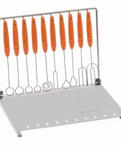 Esmeyer 1 X SCHNEIDER Pralinentunkgabelset "Profi" 10-teilig 10-tlg. + Ständer / 10 Pcs. + Rack