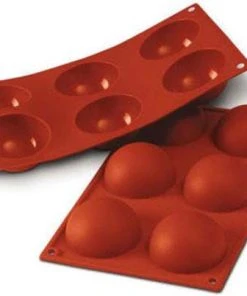 Null Silikonform, Backform, Halbkreis 70 Mm, Silikomart