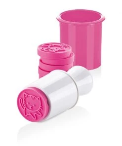 Null Tescoma Ausstechform Mit Stempel Für Kinder Katze Hund Kunststoff Rosa 7-tlg SET
