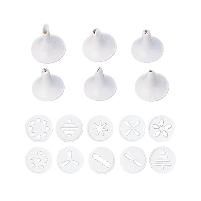 Null Tescoma Gebäckpresse Garnierspritze Teigspritze Spritzgebäck Kekse Plätzchen 7 Null Tescoma Gebäckpresse Garnierspritze Teigspritze Spritzgebäck Kekse Plätzchen – Bild 7