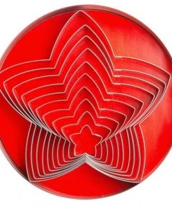 Null 2x Ausstecher "Pyramidenbaum", Satz Aus Zehn Ausstechern