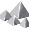 Contacto 4x Pyramidenform Aus Edelstahl, Hochglänzend, Materialstärke 1,0 Mm, Schwere