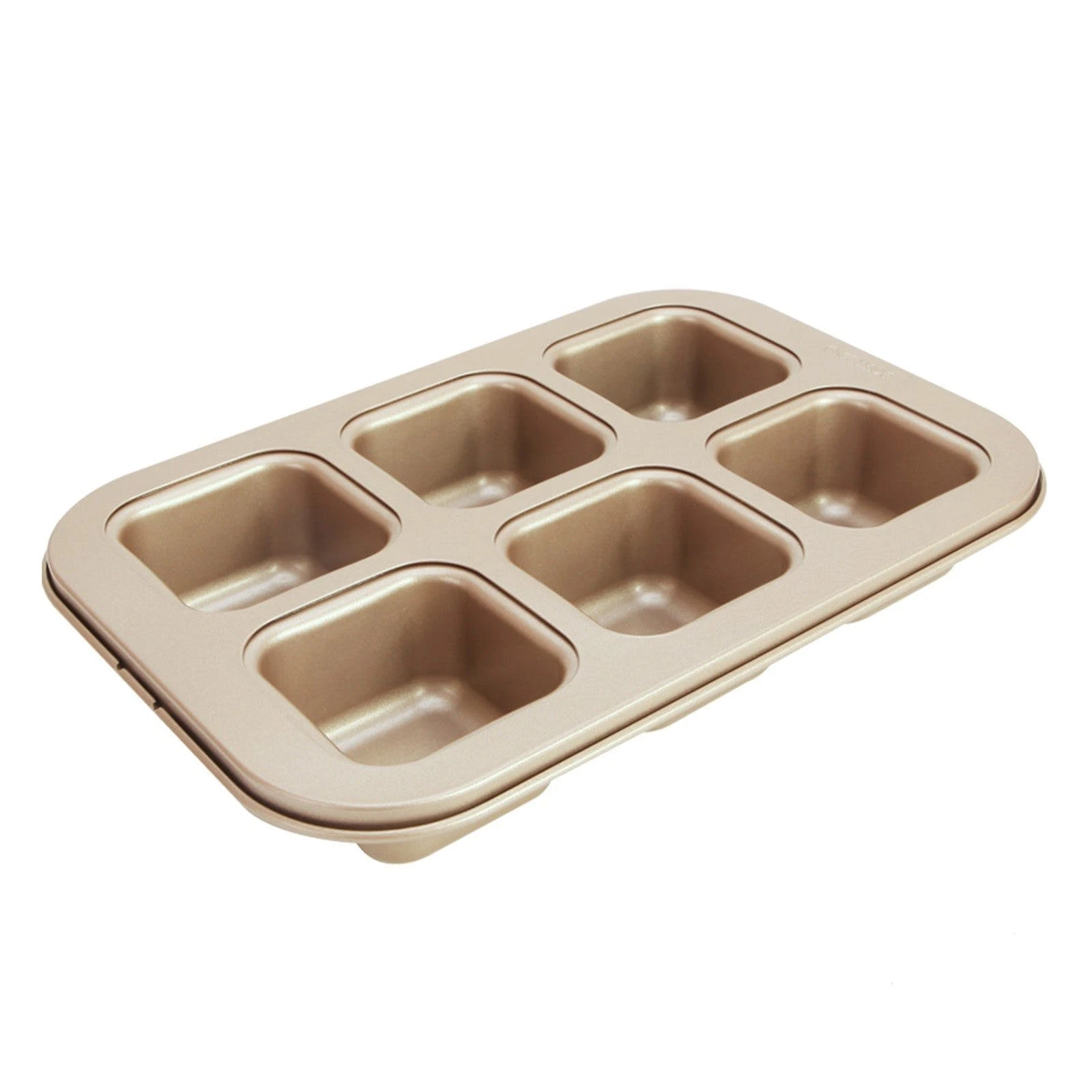 Null CHEFMADE | 6er Brownieblech | 266x181x41mm | Champagnergold | Antihaft- & Silikonbeschichtet | Blondieblech | Muffinblech | Minikuchen | Partykuchen 1 Null CHEFMADE | 6er Brownieblech | 266x181x41mm | Champagnergold | Antihaft- & Silikonbeschichtet | Blondieblech | Muffinblech | Minikuchen | Partykuchen