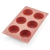 Was-germany WAS Germany - Muffin Cake Pan 31 Red, 6 Formen, Ø 6,5 Cm, Silikon (3169006)