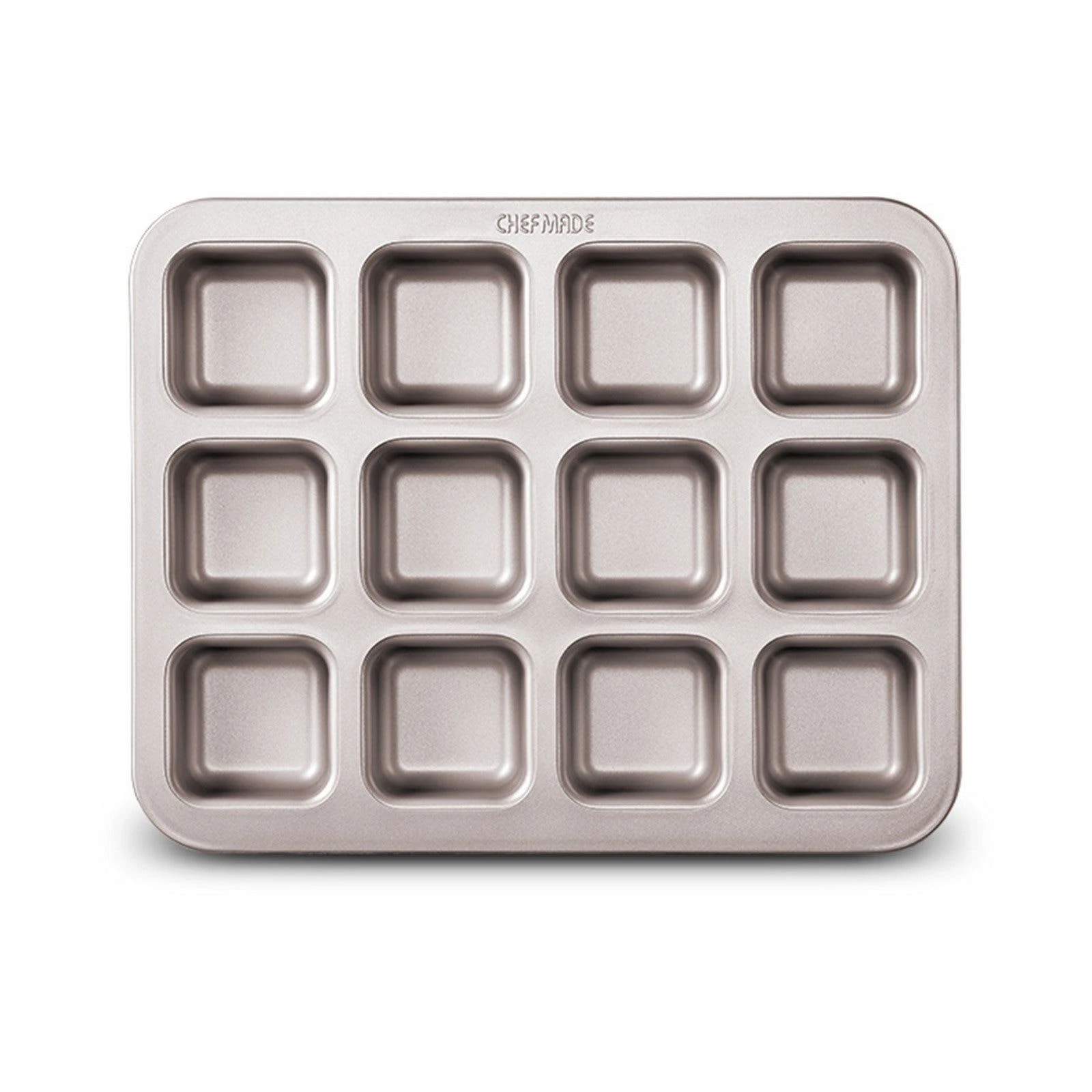 Null CHEFMADE | 6er Brownieblech | 266x181x41mm | Champagnergold | Antihaft- & Silikonbeschichtet | Blondieblech | Muffinblech | Minikuchen | Partykuchen 3 Null CHEFMADE | 6er Brownieblech | 266x181x41mm | Champagnergold | Antihaft- & Silikonbeschichtet | Blondieblech | Muffinblech | Minikuchen | Partykuchen – Bild 3