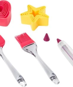 Null 14-tlg. Backbox Mit Teigschaber Garnierstift Backpinsel Ausstecher Rezepte