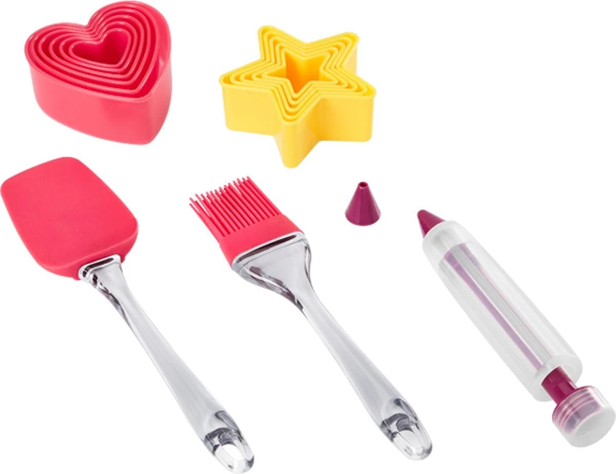 Null 14-tlg. Backbox Mit Teigschaber Garnierstift Backpinsel Ausstecher Rezepte 1 Null 14-tlg. Backbox Mit Teigschaber Garnierstift Backpinsel Ausstecher Rezepte