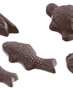 Esmeyer 1 X SCHNEIDER Schokoladen-Form Meeresbewohner 5 Fig. - K 38x20x7