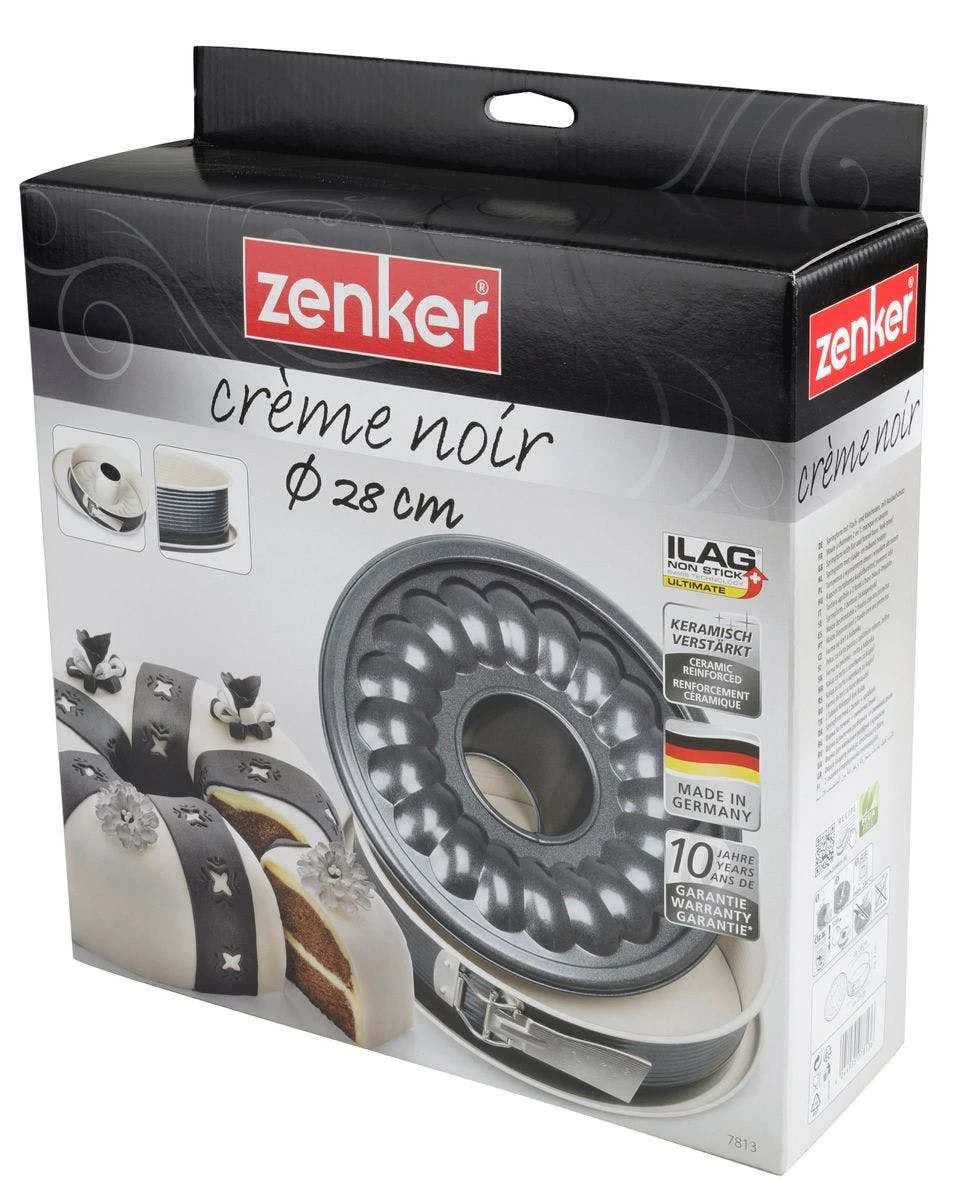Null Zenker Springform 28 Cm Mit Flach- Und Rohrboden Kuchenform Backform Antihaft 6 Null Zenker Springform 28 Cm Mit Flach- Und Rohrboden Kuchenform Backform Antihaft â Bild 6