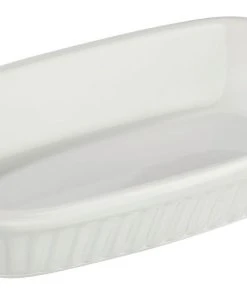 Metro-professional METRO Professional Rechteckige Auflaufform, Steingut, 18.5 X 10.5 X 3.5 Cm, Weiß