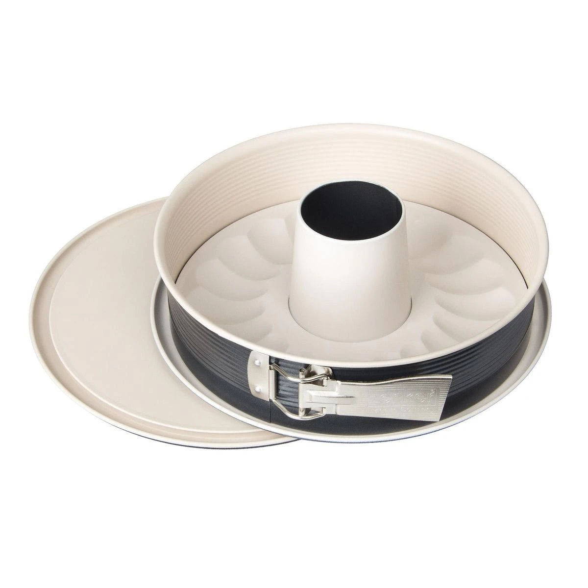 Null Zenker Springform 28 Cm Mit Flach- Und Rohrboden Kuchenform Backform Antihaft 1 Null Zenker Springform 28 Cm Mit Flach- Und Rohrboden Kuchenform Backform Antihaft