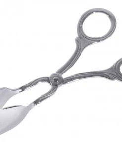 2x Contacto Gebäck-/Tortenzange. Edelstahl. Länge: 18 Cm