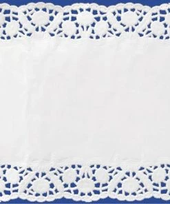 1-pack 200x Deko-Tortenspitzen Eckig Weiß 15 X 24 Cm