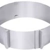 3x Contacto Tortenring Aus Edelstahl. Verstellbar. Höhe: 6 Cm. Ø Min: 16.5 Cm / Max: 32 Cm