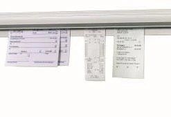 2x Bartscher Zettelhalter 610mm, Alu