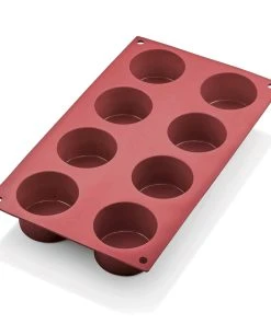 Was-germany WAS Germany - Ramekin Cake Pan 31 Red, 8 Formen, Ă 6 Cm, Silikon (3171008)