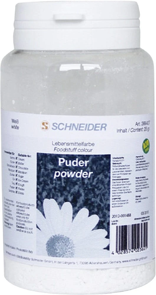 Esmeyer 1 X SCHNEIDER Lebensmittel-Puderfarbe Weiß 25 G 1 Esmeyer 1 X SCHNEIDER Lebensmittel-Puderfarbe Weiß 25 G
