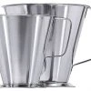 3x Contacto Maß Mit Fuß, Edelstahl, Volumen: 0,5 L, Höhe: 11 Cm