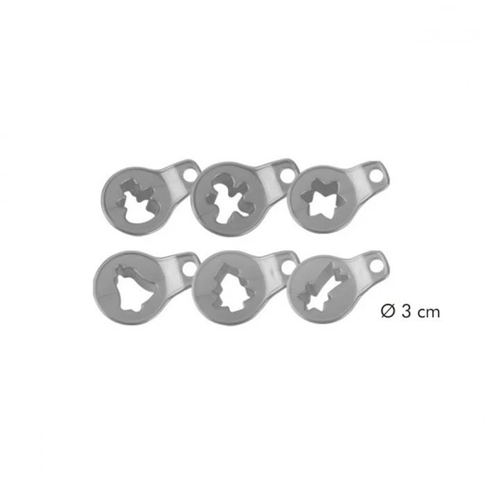 Null Tescoma Ausstechform 8-tlg SET Weihnachten Plätzchenausstecher Ausstecher Teig 6 Null Tescoma Ausstechform 8-tlg SET Weihnachten Plätzchenausstecher Ausstecher Teig – Bild 6