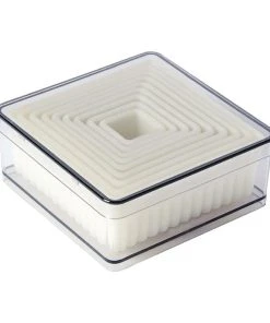 Schneider® Schneider Viereckige Ausstechformen Gerillt, Packungsinhalt: 9 Stück