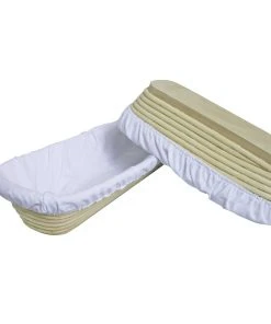 Null Gärtücher Für Rechteckige Gärkörbe 14x42 Cm Material: 95 % Baumwolle, 5 % Elastomer