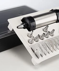 Null Edelstahl Gebäckpresse Teigpresse Keks Teig Presse Spritze Verschiedene Aufsätze -Schneider-Geschäft ba0c3727 ad23 4c75 951a c706ddb7889b