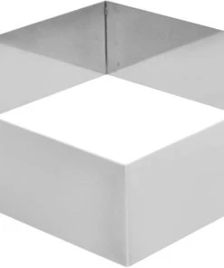 Esmeyer 1 X SCHNEIDER Tortenring "Quadrat", 18 X 18 X 5 Cm 180 X 180 X 50 Mm