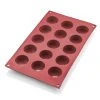 Was-germany WAS Germany - Petit Four Cake Pan 31 Red, 15 Formen, Ø 4 Cm, Silikon (3170015)