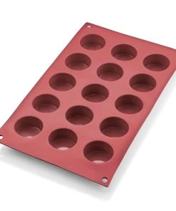 Was-germany WAS Germany - Petit Four Cake Pan 31 Red, 15 Formen, Ă 4 Cm, Silikon (3170015)