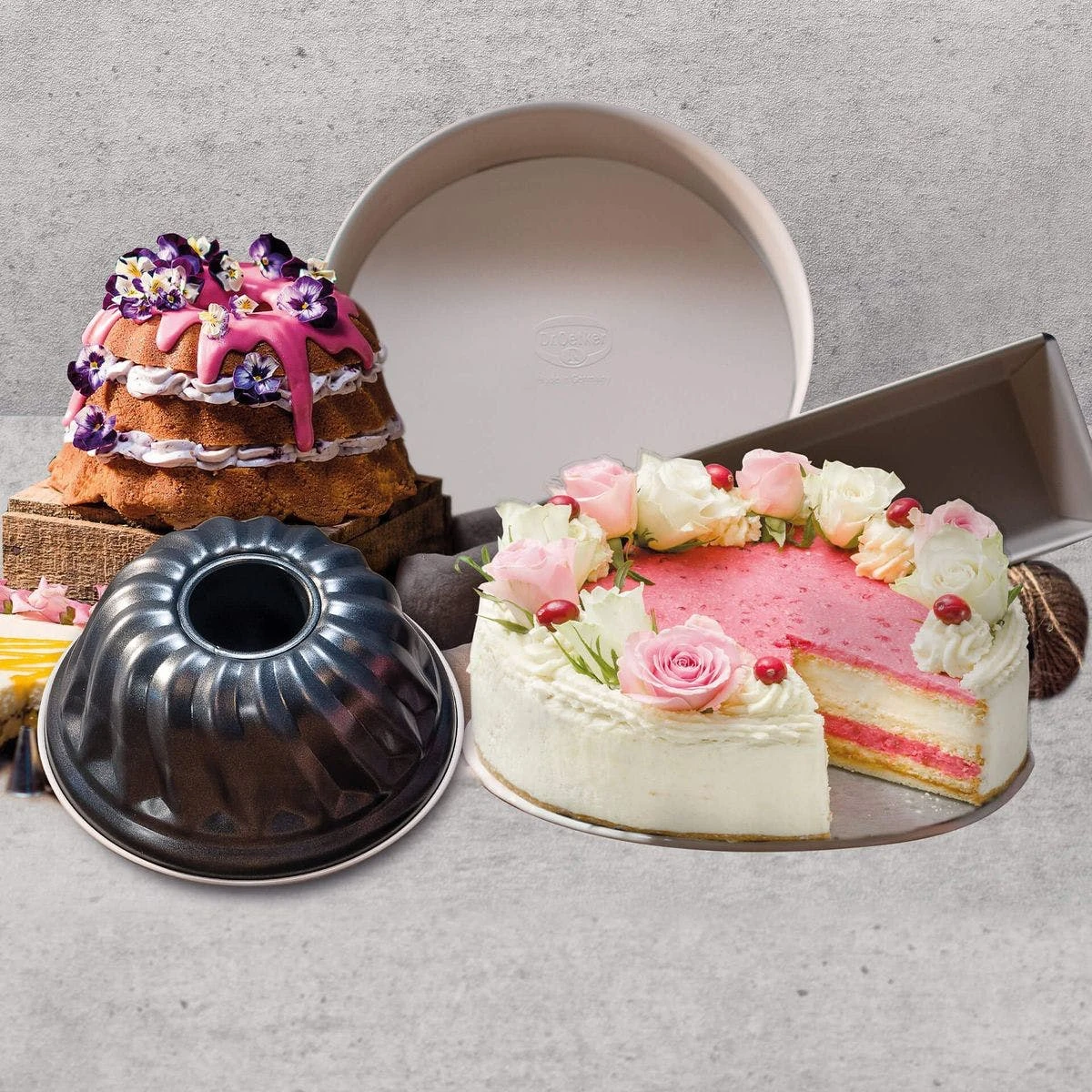 Null Dr. Oetker 3er Set Backformen Kuchenformen Springform Kastenform Gugelhupfform 2 Null Dr. Oetker 3er Set Backformen Kuchenformen Springform Kastenform Gugelhupfform – Bild 2