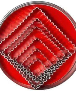 Contacto Ausstechformen, Quadratisch, Gewelte Form