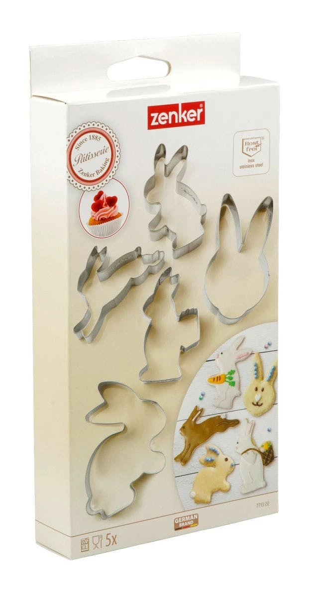 Null Zenker 5-tlg. Ausstecher Set Osterhase Ausstechform Keksausstecher Ostern 6 Null Zenker 5-tlg. Ausstecher Set Osterhase Ausstechform Keksausstecher Ostern – Bild 6