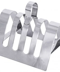 Contacto 3x Toastständer Für 4 Scheiben Aus Edelstahl 18/10, Hochglänzend, Materialstärke 0,8