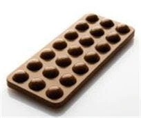 Null Schokoladenform Tafel