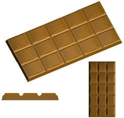 Null Schokoladenform Tafel